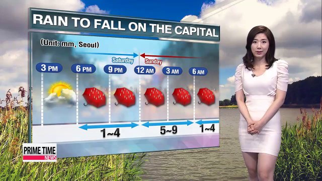 Rain, thunder, lightning and hail in upper inland regions on Friday