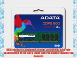 ADATA Supreme 4 GB DDR2-800 (PC-6400) CL6 Memory Module SU2U800C4G6R (Black)