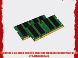 Kingston 4 GB Apple SODIMM iMac and Macbook Memory (Kit of 2) KTA-MB800K2/4G