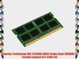 Kingston Technology 4GB 1333MHz DDR3 Single Rank SODIMM for Toshiba Laptops KTT-S3BS/4G