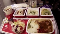 Airline food video! What I ate on 3 very different airlines in Japan.