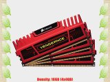 Corsair Vengeance Red 16GB (4x4GB) DDR3 1866 MHZ (PC3 15000) Desktop Memory (CMZ16GX3M4X1866C9R)