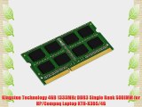 Kingston Technology 4GB 1333MHz DDR3 Single Rank SODIMM for HP/Compaq Laptop KTH-X3BS/4G