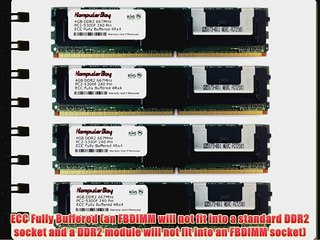 Komputerbay 16GB (4x 4GB) DDR2 PC2-5300F 667MHz CL5 ECC Fully Buffered FB-DIMM (240 PIN) 16