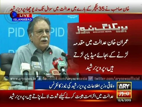 Imran has discarded past allegations and taken up Form 15, criticizes Rasheed