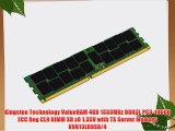 Kingston Technology ValueRAM 4GB 1333MHz DDR3L PC3-10600 ECC Reg CL9 DIMM SR x8 1.35V with