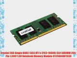 Crucial 2GB Single DDR3 1333 MT/s (PC3-10600) CL9 SODIMM 204-Pin 1.35V/1.5V Notebook Memory
