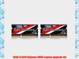 16GB G.Skill Ripjaws DDR3 2133MHz SO-DIMM Low-voltage 1.35V laptop memory kit (2x 8GB) CL11