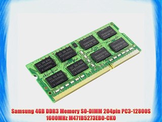 Samsung 4GB DDR3 Memory SO-DIMM 204pin PC3-12800S 1600MHz M471B5273EB0-CK0