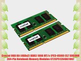 Crucial 8GB Kit (4GBx2) DDR3 1066 MT/s (PC3-8500) CL7 SODIMM 204-Pin Notebook Memory Modules