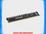 Corsair XMS3 8GB (1x8GB) DDR3 1600 MHz (PC3 12800) Desktop Memory (CMX8GX3M1A1600C11)