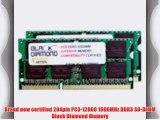 16GB 2X8GB Memory RAM for Dell Latitude E6530 204pin 1600MHz PC3-12800 DDR3 SO-DIMM Black Diamond