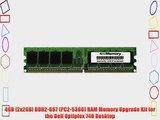 4GB [2x2GB] DDR2-667 (PC2-5300) RAM Memory Upgrade Kit for the Dell Optiplex 740 Desktop