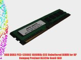 8GB DDR3 Memory Upgrade for HP Compaq ProLiant DL320e Gen8 (G8) PC3-12800E ECC Unbuffered DIMM