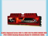 G.SKILL RipjawsX Series 4GB (1 x 4GB) 240-Pin DDR3 SDRAM 1600 (PC3 12800) Desktop Memory Model