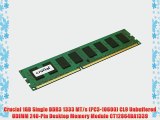 Crucial 1GB Single DDR3 1333 MT/s (PC3-10600) CL9 Unbuffered UDIMM 240-Pin Desktop Memory Module
