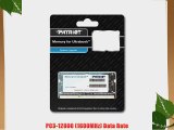 Patriot Signature DDR3 4GB PC3-12800 1600MHz CL11 SODIMM for Ultrabook Laptops PSD34G1600L81S