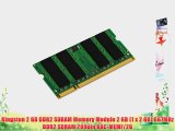Kingston 2 GB DDR2 SDRAM Memory Module 2 GB (1 x 2 GB) 667MHz DDR2 SDRAM 200pin KAC-MEMF/2G