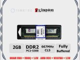 Timetec Kingston? (P/N KVR667D2D8F5/2G) 4GB KIT (2*2GB) 2 Rank 667MHz DDR2 (PC2-5300) ECC Fully