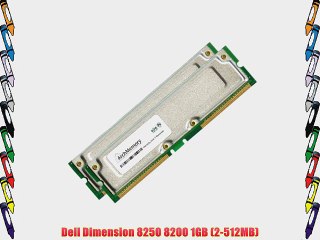 Dell Dimension 8250 8200 1GB kit (2-512MB) RDRAM Rambus RIMM PC800 40ns by Arch Memory