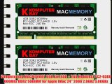 Komputerbay MACMEMORY 6GB Kit (4GB   2GB Modules) PC2-6300 800MHz DDR2 SODIMM for Apple iMac