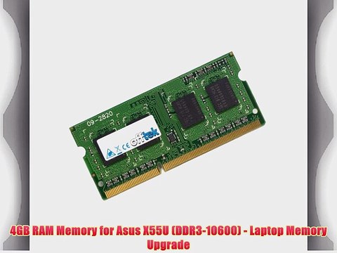 4GB RAM Memory for Asus X55U (DDR3-10600) - Laptop Memory Upgrade