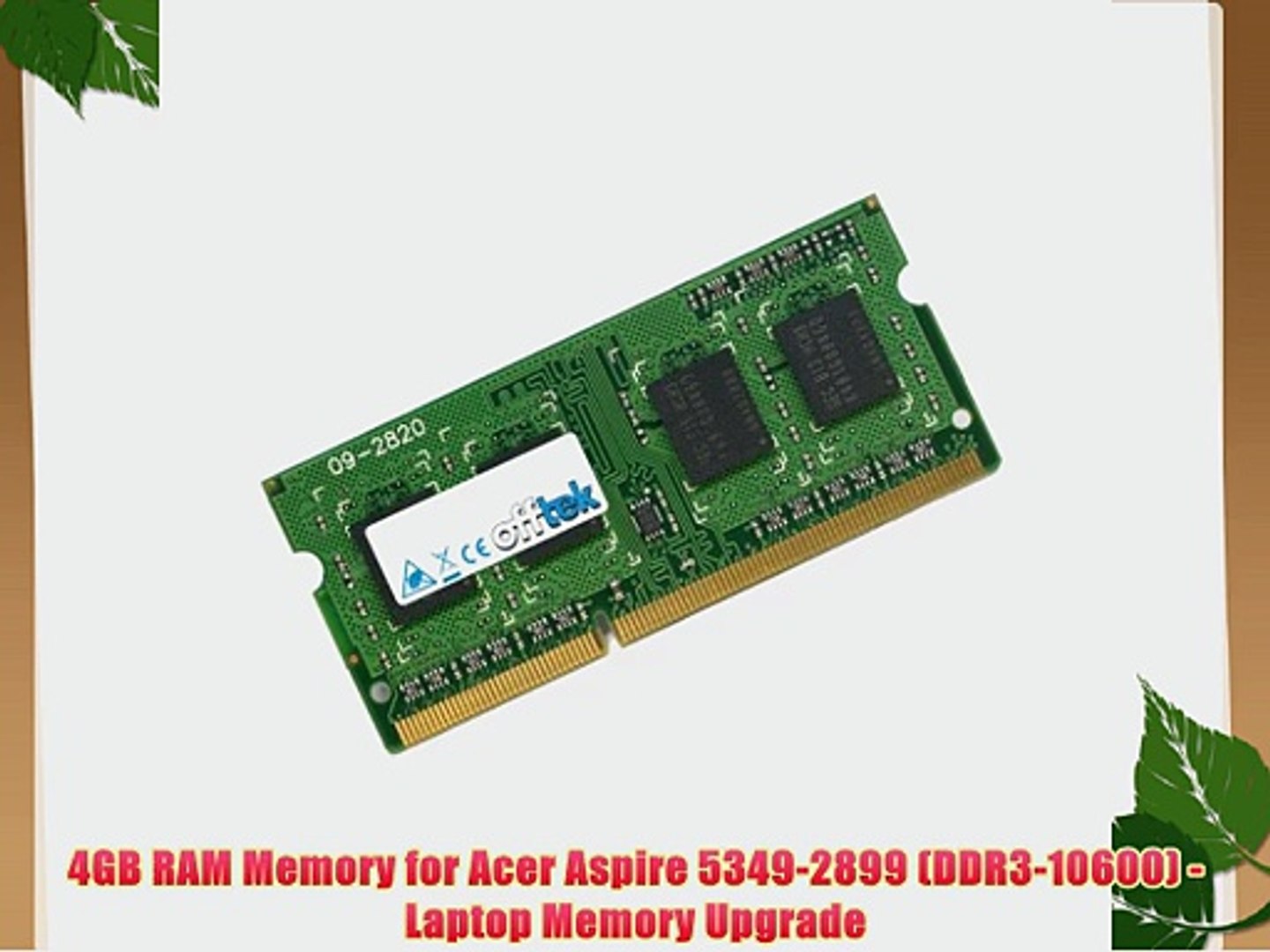 4GB RAM Memory for Acer Aspire 5349-2899 (DDR3-10600) - Laptop Memory  Upgrade - video Dailymotion