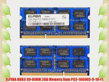 ELPIDA DDR3 SO-DIMM 2GB Memory Ram PC3-10600S-9-10-F1