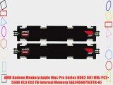 AMD Radeon Memory Apple Mac Pro Series DDR2 667 MHz PC2-5300 CL5 ECC FB Internal Memory (AA24G6675EF2K-G)