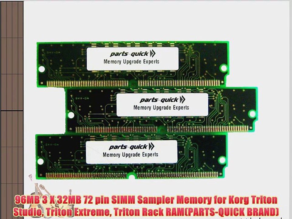 96MB 3 X 32MB 72 pin SIMM Sampler Memory for Korg Triton Studio Triton Extreme Triton Rack