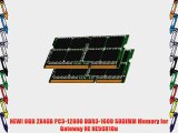NEW! 8GB 2X4GB PC3-12800 DDR3-1600 SODIMM Memory for Gateway NE NE56R10u