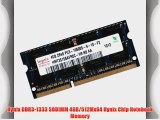 Hynix DDR3-1333 SODIMM 4GB/512Mx64 Hynix Chip Notebook Memory