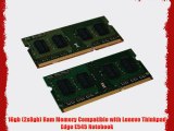 16gb (2x8gb) Ram Memory Compatible with Lenovo Thinkpad Edge E545 Notebook