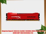 Kingston HyperX 16GB Kit (2x8GB) 1600MHz DDR3 Non-ECC CL9 DIMM XMP (HX316C9SRK2/16)