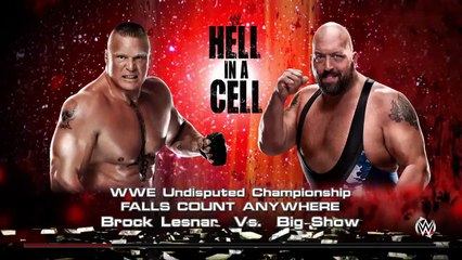 WWE 2K15- Big Show vs Brock Lesnar Fall Count Anywhere Match (PS4)