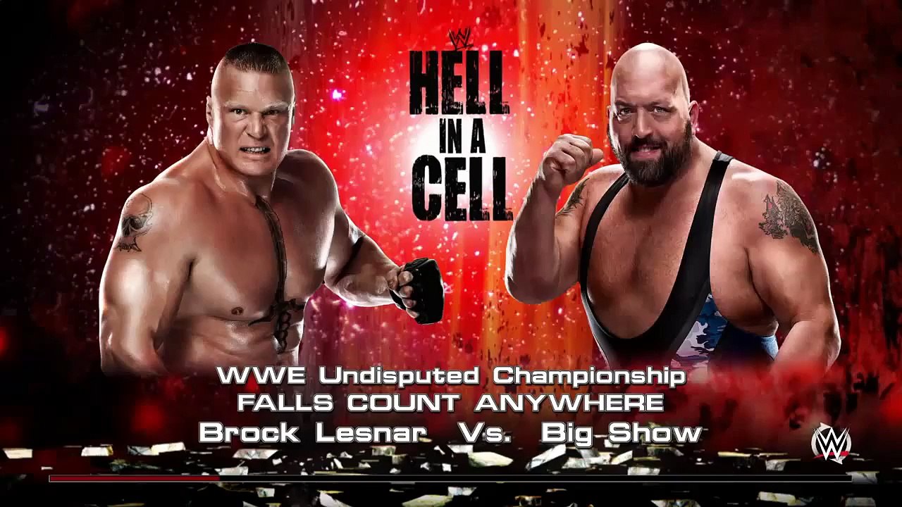 WWE 2K15- Big Show vs Brock Lesnar Fall Count Anywhere Match (PS4)