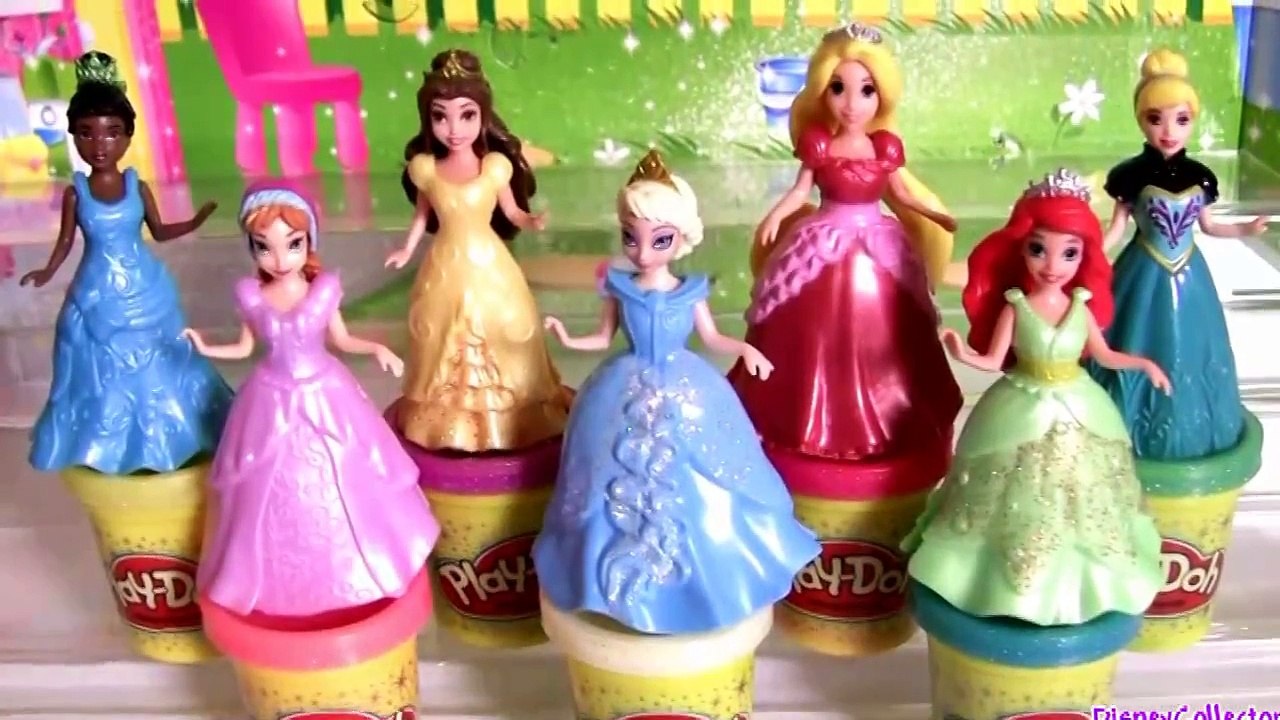 Play Doh Sparkle Magiclip Fairytale Fashion Tiana Cinderella Playdough Glitter Magic Clip Elsa Anna Video Dailymotion