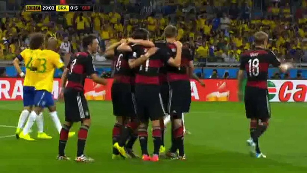 Germany is not tearing down Brazil badly