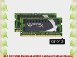 Kingston HyperX Plug n Play 8 GB Kit (2x4GB Modules) 1600MHz DDR3 SODIMM Notebook/Netbook Memory