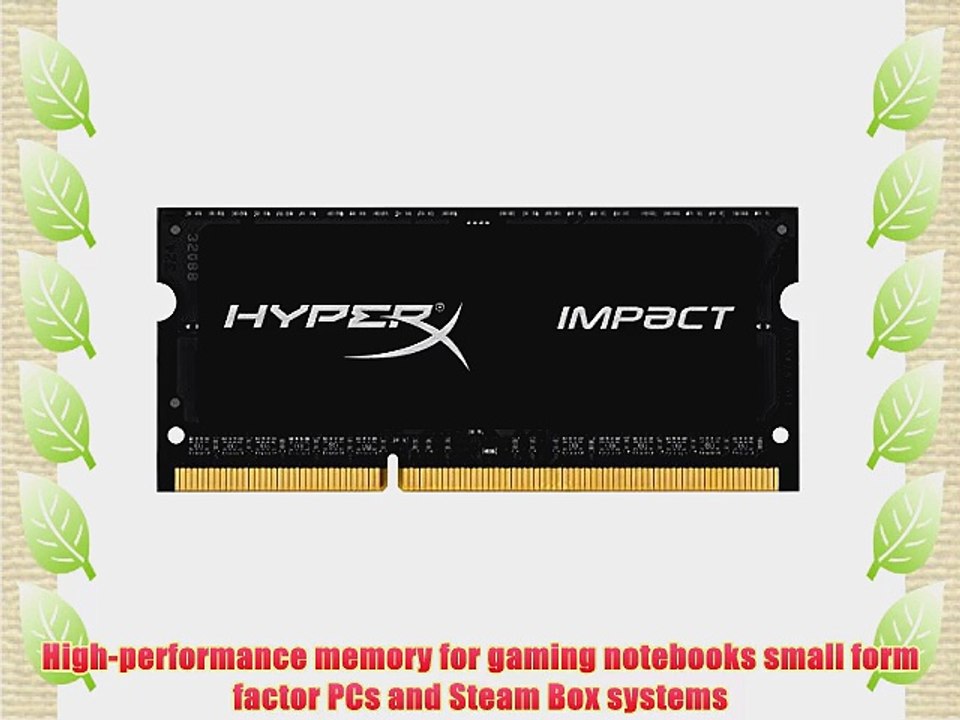 Kingston HyperX Impact Black 16GB Kit (2x8GB) 1866MHz DDR3L CL10 SODIMM 1.35V Laptop Memory