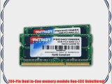 Patriot Signature 4 GB (2 x 2 GB) DDR3 PC3-8500 1066MHz Dual Channel SoDIMM Memory Kit PSD34G1066SK