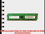16GB 2X8GB RAM Memory for Dell PowerEdge T110 II DDR3 UDIMM 240pin PC3-10600 1333MHz Black
