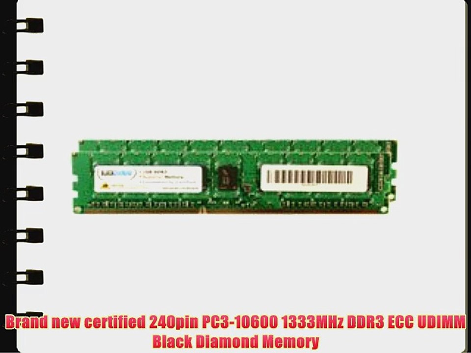 16GB 2X8GB RAM Memory for Dell PowerEdge T110 II DDR3 UDIMM 240pin PC3-10600 1333MHz Black