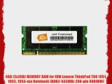 4GB (2x2GB) MEMORY RAM for IBM Lenovo ThinkPad T60 1951 1952 1953-xxx Notebook (DDR2-533MHz