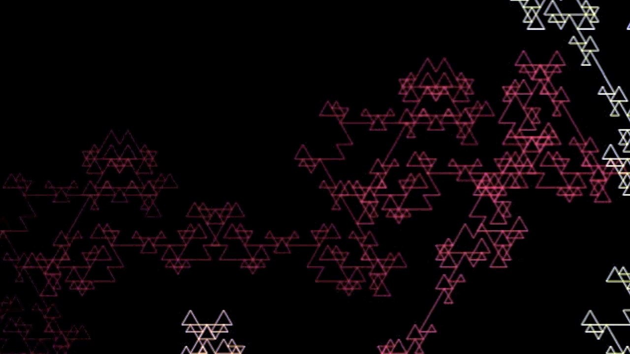 A fractal drawn with turtle geometry