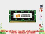 4GB (1x4gb) RAM Memory Compatible with Acer Aspire One AO722-0473 (DDR3-1066MHz 204-pin SODIMM)