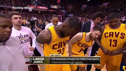 Lebron James Flashes His Pe... During 2015 NBA Finals