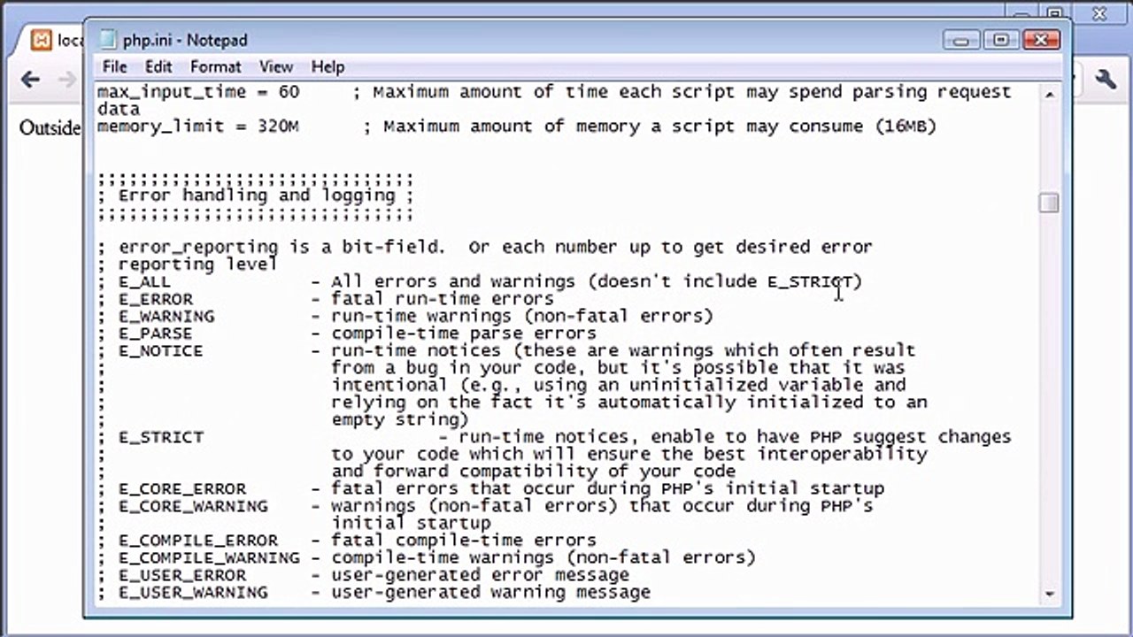 _Beginner PHP Tutorial - 15 - More on Error Reporting_‏_1