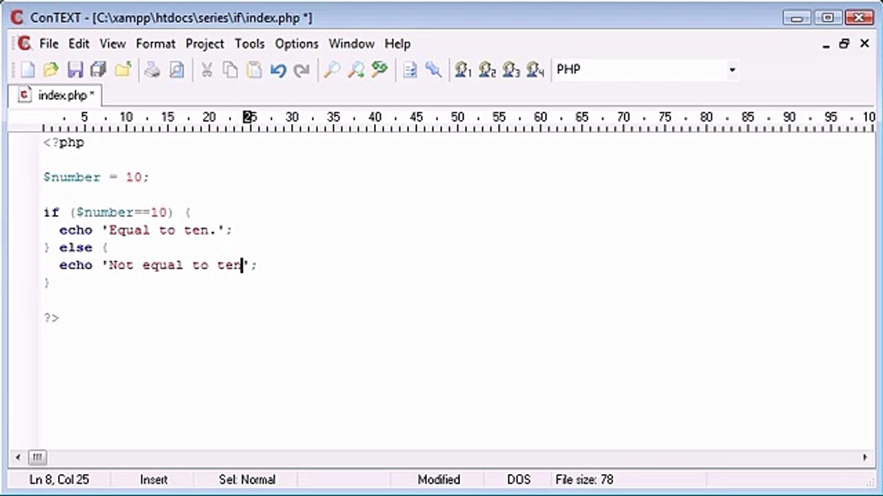 Beginner PHP Tutorial - 19 - if _ else if Statement_‏_1