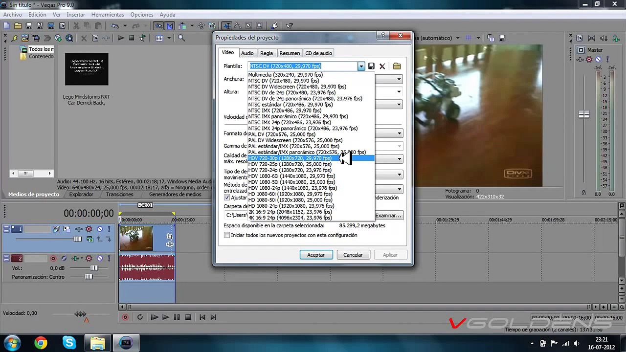 Como mejorar la nitidez y calidad de tus videos en Sony Vegas